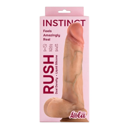 Realistischer Dual-Layer Dildo mit Saugnapf – 17,8 cm